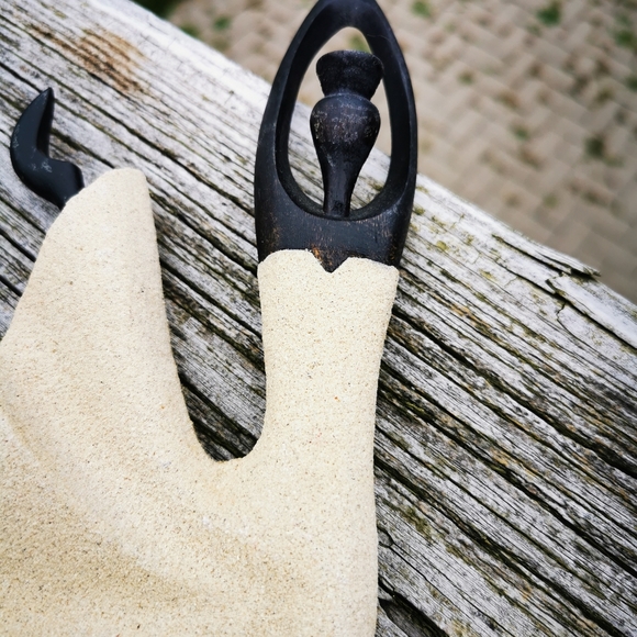 Carved Wood Dancing Couple #1 - Picture 4 of 14